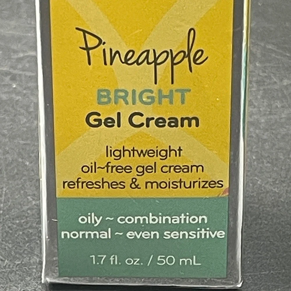 Purlisse Pineapple Bright Gel Cream Oil-Free Moisturizer 1.7oz 50ml New in Box